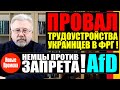 ПРОВАЛ ТРУДОУСТРОЙСТВА УКРАИНЦЕВ / НЕМЦЫ ПРОТИВ ЗАПРЕТА AFD / СЕРГЕЕВ