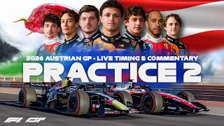 LIVE 🔴 | F1 - 2026 Austrian GP | Practice 2 | Timing & Commentary | Red Bull Ring |  Sim Footage