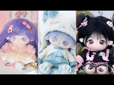 Cotton plush doll Unboxing, make up.