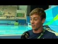 Tom daley got a celebratory chocolate from his fianc