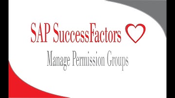 Manage Permission Groups - SAP SuccessFactors Employee Central
