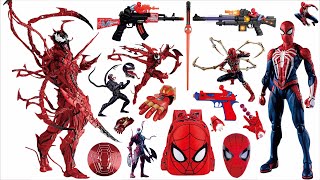 Marvel series toy collection unboxing review, Spider Man and his magical friends, toy gun testing