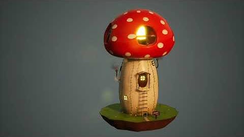 🍄 Mushroom Lighthouse 🍄 Unreal Engine 5 / UE5 3D mini-environment by Theo Clarke