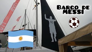 ¡Me encuentro con el barco de Leo MESSI! / Vlog feria náutica