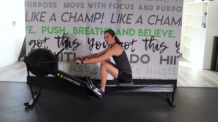 How row with an ERG concept 2 with instructor Erik...
