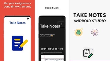 Take Notes | With | Hand Writing | Paper | Splash Screen | Android Studio | Part 1
