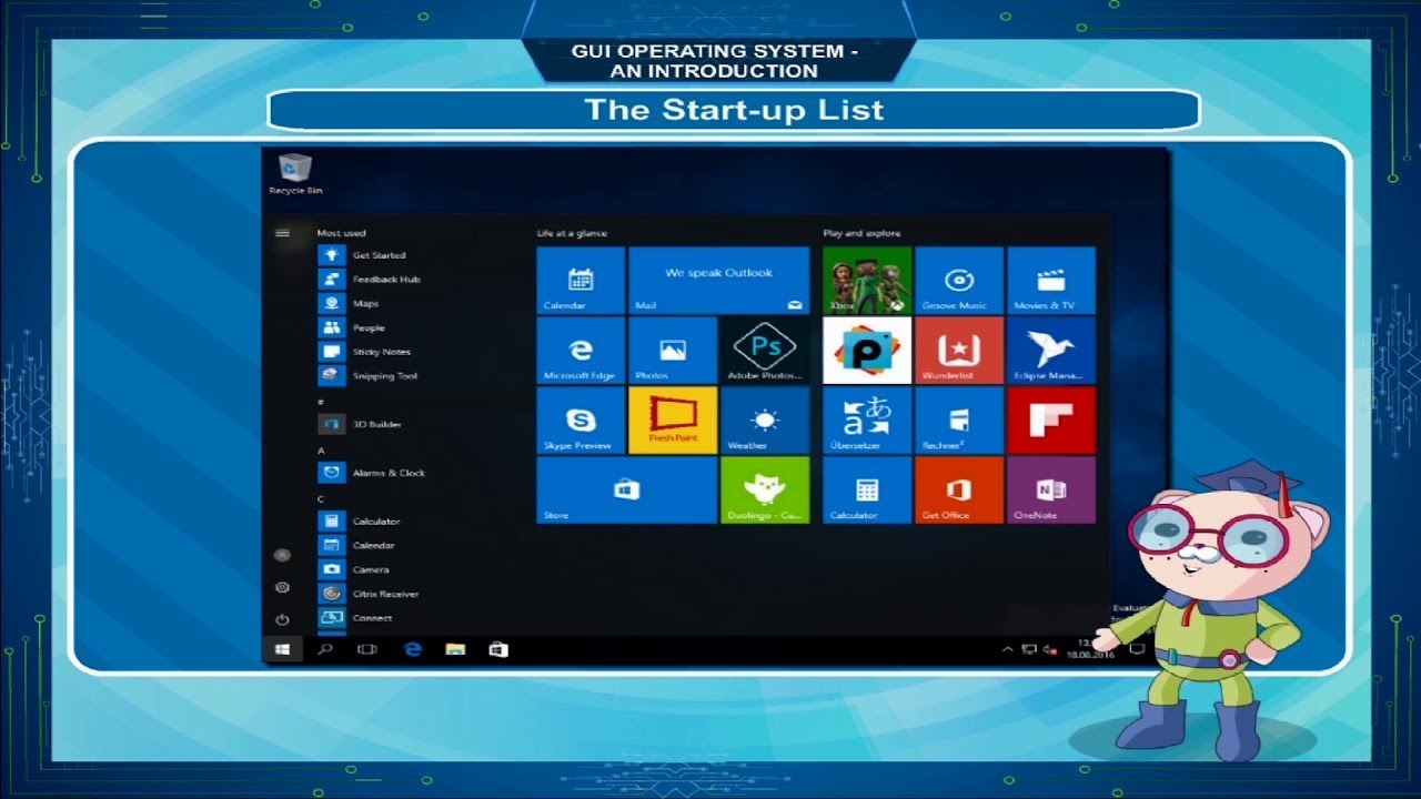 Gui (graphical user interface ) interface Operating system - YouTube
