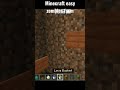 minecraft easy zombie farm 🤯#shorts
