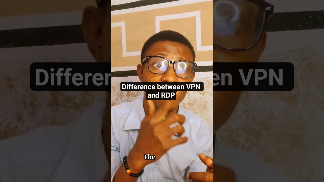 Difference between VPN and RDP 