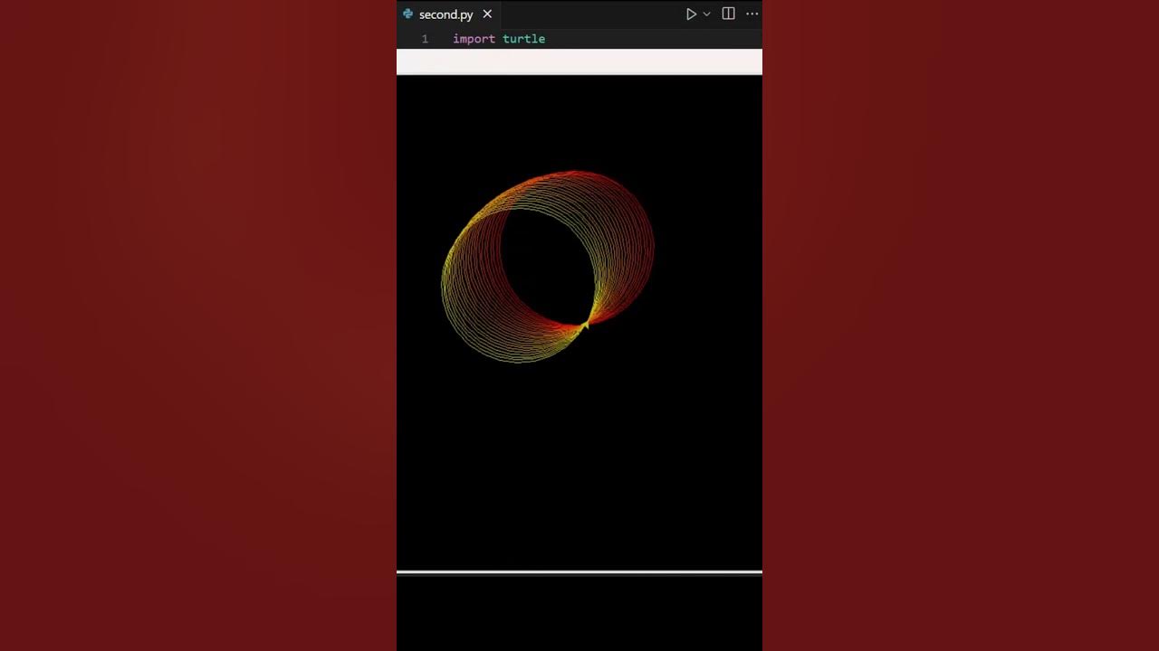 How to create graphics using Python turtle 🐍🐢 #coding #shorts #python # ...