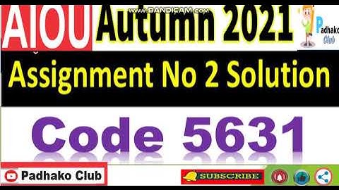 ⏩ AIOU Code 5631 Solved Assignment No.2 Autumn 2021 || Level: MSC Mass Communication