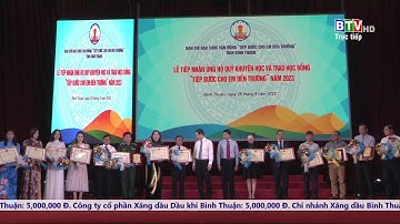 [trực tiếp] Lễ tiếp nhận ủng hộ Quỹ khuyến học và trao học bổng "Tiếp bước cho em đến trường"  2023