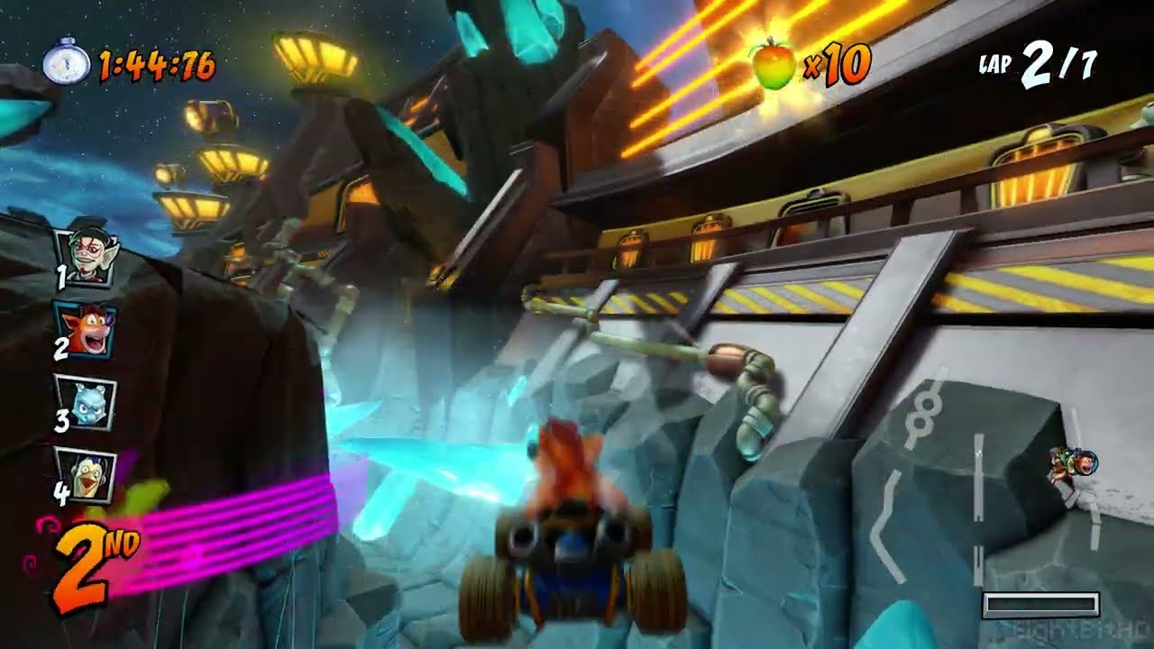 CRASH TEAM RACING [PS4] Gameplay (Race Track: Hyper Spaceway)