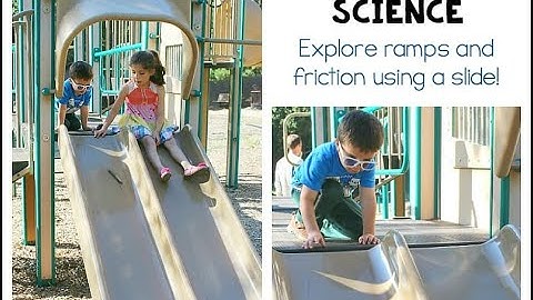 Newtonian Kinetics - Child on Slide Example (block on plane with friction)