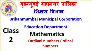 Class 2 Mathematics Cardinal numbers Ordinal numbers by BMC Edu VTC Teacher-Jayashri Kunjar