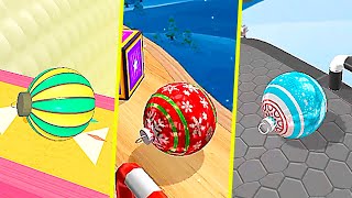 Going Balls vs Rolling Ball Sky Escape vs Action Balls 3D - Christmas Balls Battle screenshot 2