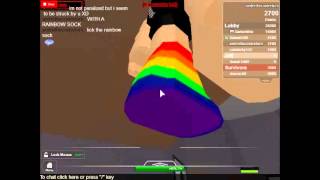 lick ur friends rainbow sock :D