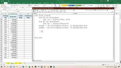 Cách tính hoa hồng/chi phí tự động bằng VBA, thay thế hàng chục công thức IF excel phức tạp.