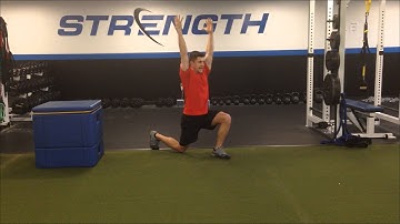 REVERSE LUNGE WITH OVERHEAD REACH