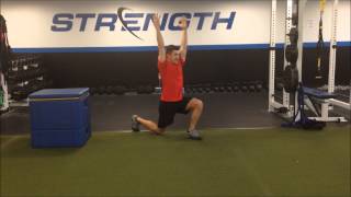 REVERSE LUNGE WITH OVERHEAD REACH