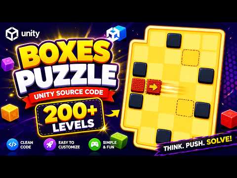 Boxes Puzzle Unity Project | Unity 2D Puzzle Game Template | Unity Slide Puzzle Game