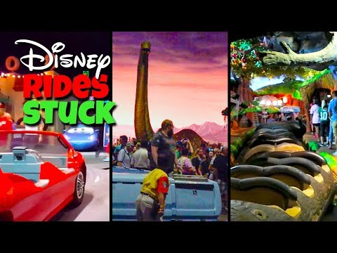 Top 10 Disney Ride Break Downs | Stuck on Disney Rides