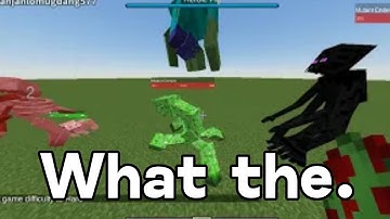 Heroic Pig VS Mutant Zombie VS Mutant Skeleton VS Mutant Creeper VS Mutant Enderman - Minecraft Mod