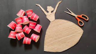 Unique Doll Wall Hanging Craft Using Paper Cups | Best Out Of Waste | Home Decoration Ideas