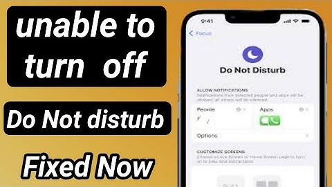 How to fix unable to turn off do not disturb on iphone  //fixed//