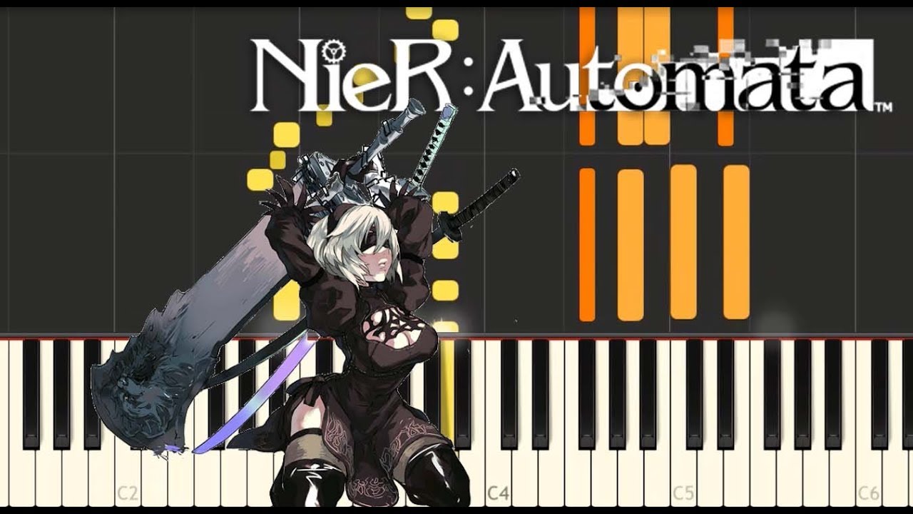 presentatie deugd Literatuur NieR Automata - Grandma Destruction (Synthesia Piano Tutorial) - YouTube