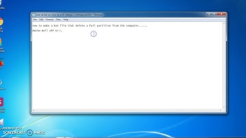 Bat file that delete a full partition