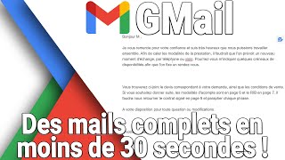 GMail : Réponses pré-enregistrées et modèles de messages / mail #productivité #gmail #efficacité