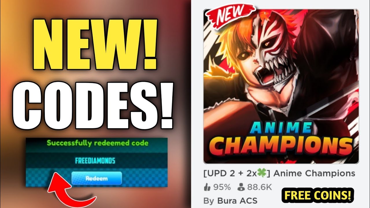 *Limited* NEW ALL WORKING CODES FOR ANIME CHAMPIONS - 2023 | ANIME ...