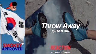 Throw Away | RM (BTS - 방탄소년단) English Lyrics #bts #btsreaction #btsarmy