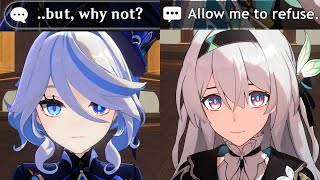 Genshin "dialogue choices" VS Honkai Star Rail "dialogue choices"