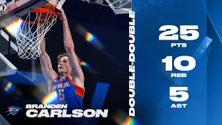 Branden Carlson Records 25 PTS & 10 REB Double-Double In Win Over Legends!