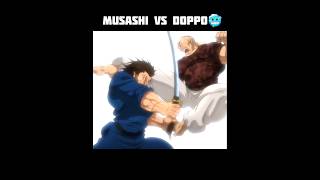MUSASHI MIYA MOTO VS DOPPO🥶👺#yujirohanma#musashi #baki #doppo #musashimiyamoto #foryou #animeedit