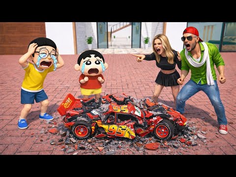 শিনচান নবিতার গাড়ি খারাপ করে দিয়ে বাড়ি ছেড়ে পালালো | indian theft auto simulator gameplay  thumbnail