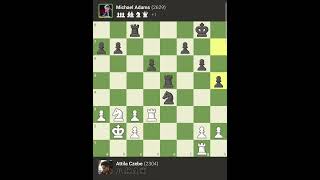 Attila Czebe Outplays Michael Adams! 🤯 | Tactical Masterclass