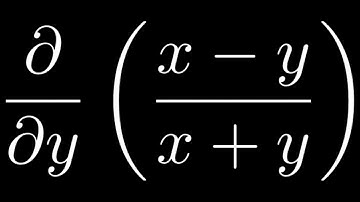 Partial Derivative with the Quotient Rule: f(x, y) = (x - y)/(x + y) with Respect to y