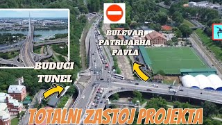 Od svih najava radova ni reč o proširenju Bulevara Patrijarha Pavla,novom tunelu i tramvaju