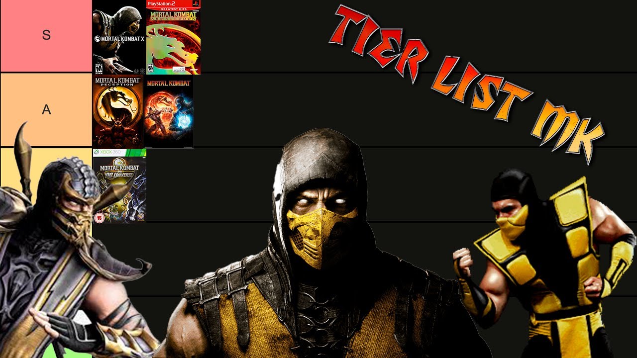 TIER LIST DE TODOS LOS JUEGOS DE MORTAL KOMBAT