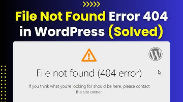 WordPress File Not Found (404 Error) | Please Contact The Site Owner WordPress Admin Dashboard Issue