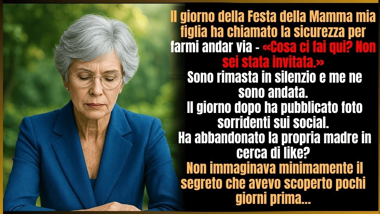 La mano del guardia di sicurezza sulla mia spalla fu il primo colpo. Il brunch della Festa della Mamma si trasformò in un incubo. Mia figlia Valentina, vestita firmato, rideva con influencer...