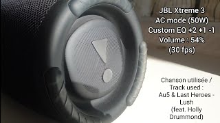 JBL Xtreme 3 (GG, Custom EQ, AC Mode) - Bass Test: Part 1 (Perfect Focus 30 FPS)