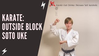 Basic Karate Outside Block (外受け)