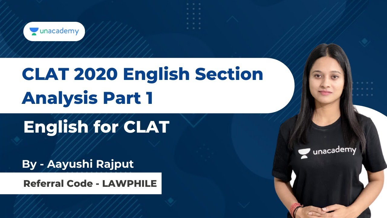 CLAT 2020 English Section Analysis Part 1 | CLAT English | Aayushi Rajput