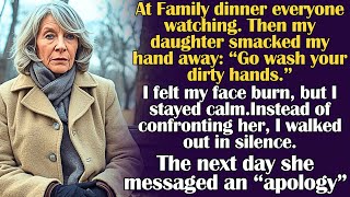 At Dinner, My Daughter Slapped My Hand Away From The Food And Said 'Go Wash Your Dirty Hands'