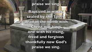 Baptized in water. Three verses. Bunessan. W3 720