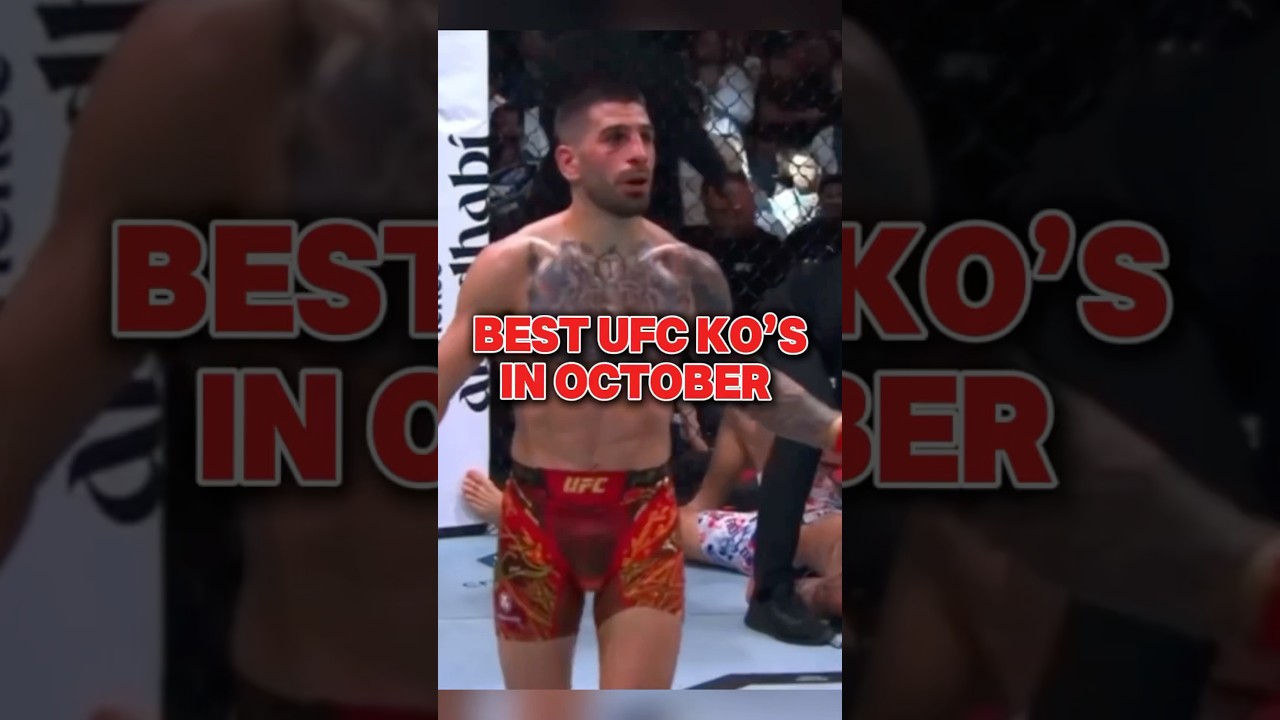 Top 3 UFC Knockouts from October 🤛🏻 #ufc #ufc308 #ko #danawhite #maxholloway #fight #shorts #mma